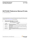 MCF5282 Reference Manual Errata