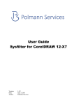 User Guide Sysfilter for CorelDRAW 12-X7