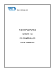 R&D Series 150 Manual