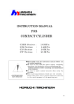 INSTRUCTION MANUAL FOR COMPACT CYLINDER