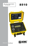 DIGITAL TRANSFORMER RATIOMETER E N G L I S H User Manual