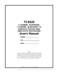 TC8520 User`s Manual