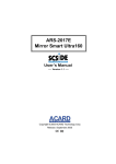 ARS-2017E Mirror Smart Ultra160 User`s Manual