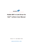 Holtek 8051 e-Link Driver for Keil™ μVision User Manual