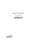 Hitachi Flash Cards User`s Manual