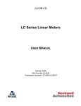 LC Series Linear Motor User Manual, LC-UM001C-EN-P