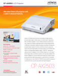 CP-AX2503 - Hitachi America, Ltd.