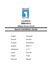 LevelOne WBR-6012 Quick Installation Guide