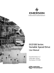 EV2100 Series Variable Speed Drive User Manual