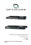 Product Manual - OPTOCORE GmbH