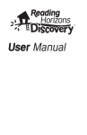 User Manual (LAN) - Reading Horizons