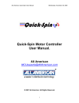 Quick Spin User Manual