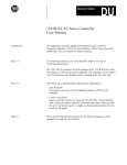 1391B-ES AC Servo Controller User Manual Document Update