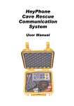HeyPhone Cave Rescue Communication System