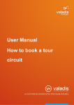 User Manual How to book a tour circuit