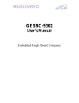 GESBC-9302 User`s Manual
