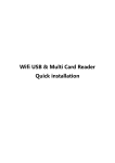 Wifi USB & Multi Card Reader Quick installation