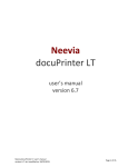 docuPrinter LT v6.5 user manual