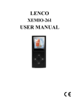 LENCO USER MANUAL