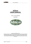 AGScan USERS MANUAL