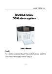 MOBILE CALL GSM alarm system