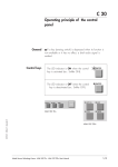 Operating principle of the control panel