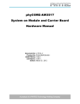 phyCORE-AM3517 Hardware Manual