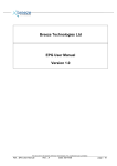 Breeze Technologies Ltd EPG User Manual Version 1.0