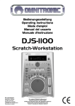 OMNITRONIC DJS-1100 User Manual