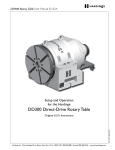 Hardinge B162A DD300 Direct-Drive Rotary Table User Manual