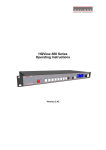 HQView-500 Series Operating Instructions