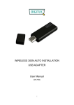 WIRELESS 300N AUTO INSTALLATION USB ADAPTER User Manual