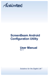 ScreenBeam Android Configuration Utility User Manual