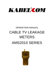 cable tv leakage meters ams2010 series