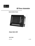 Display Station 2020 User`s Guide, GFK-1543C