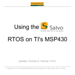 Using the RTOS on TI`s MSP430