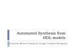 Automated synthesis from VHDL models