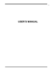 USER`S MANUAL - SPT SECURITY SYSTEMS