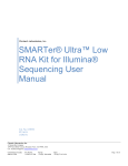 SMARTer® Ultra™ Low RNA Kit for Illumina® Sequencing