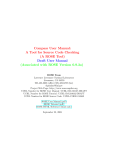 Compass User Manual: A Tool for Source Code Checking (A ROSE