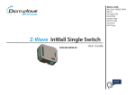 Z-Wave In-Wall Single Switch Manual
