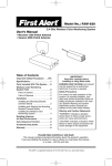 Model No.: FAW-620 User`s Manual