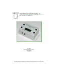 EPC-MAG1 User`s Manual - Inter-Dimensional Technologies, Inc.