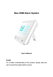 New GSM Alarm System