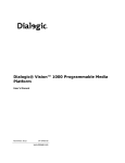Dialogic® Vision™ 1000 Programmable Media Platform