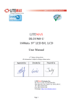 LITEMAX DLO1968-U 1600nits 19” LED B/L LCD User Manual