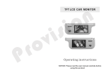 TFT LCD MONITOR CAR Operating instructions