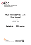 AOS User Manual - Data Entry