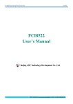 PCI8522 User`s Manual
