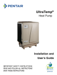 Pentair UltraTemp Heater